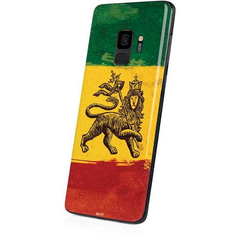 The Lion of Judah Rasta Flag Galaxy S9 Skin